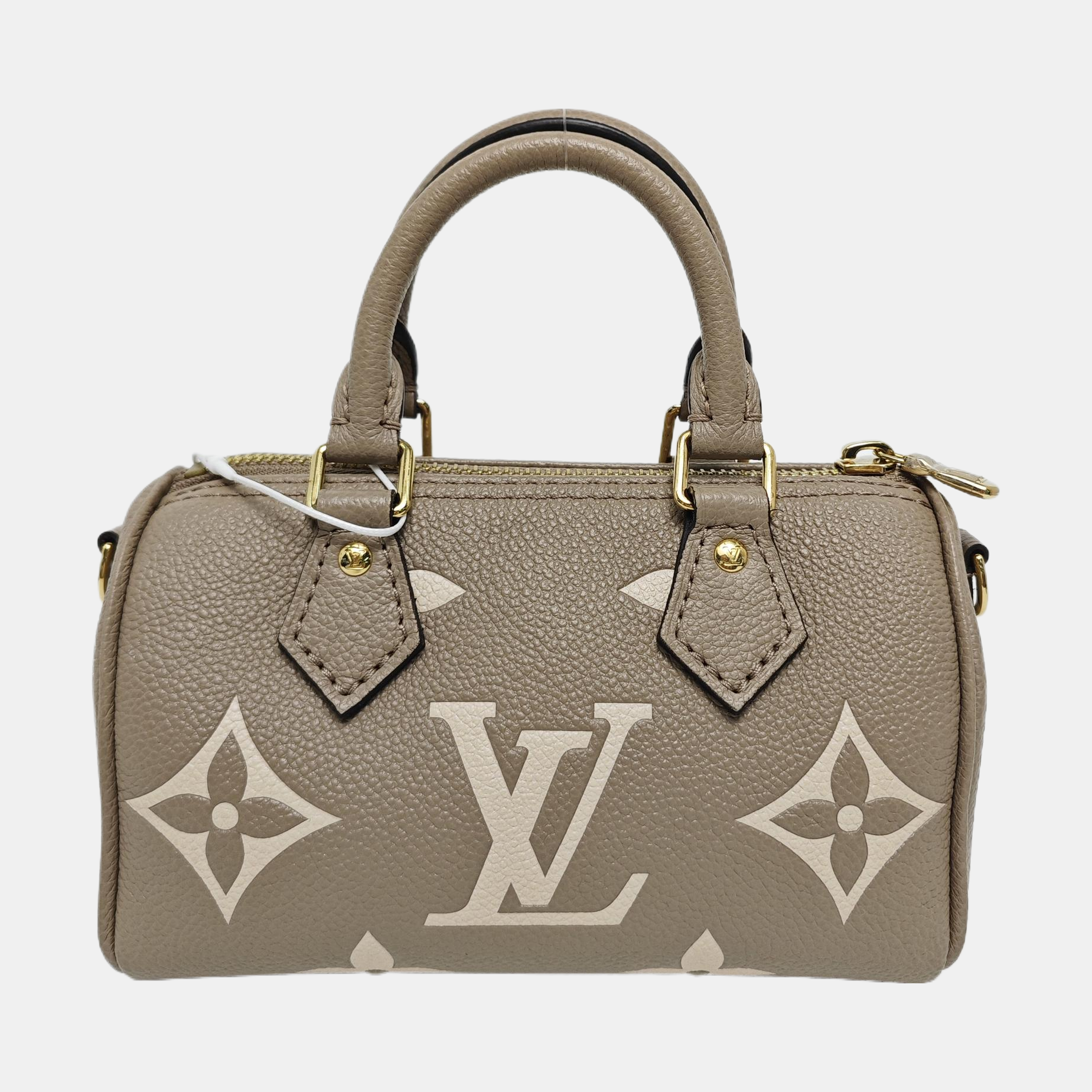 SPEEDY Nano Monogram Calfskin Gray
