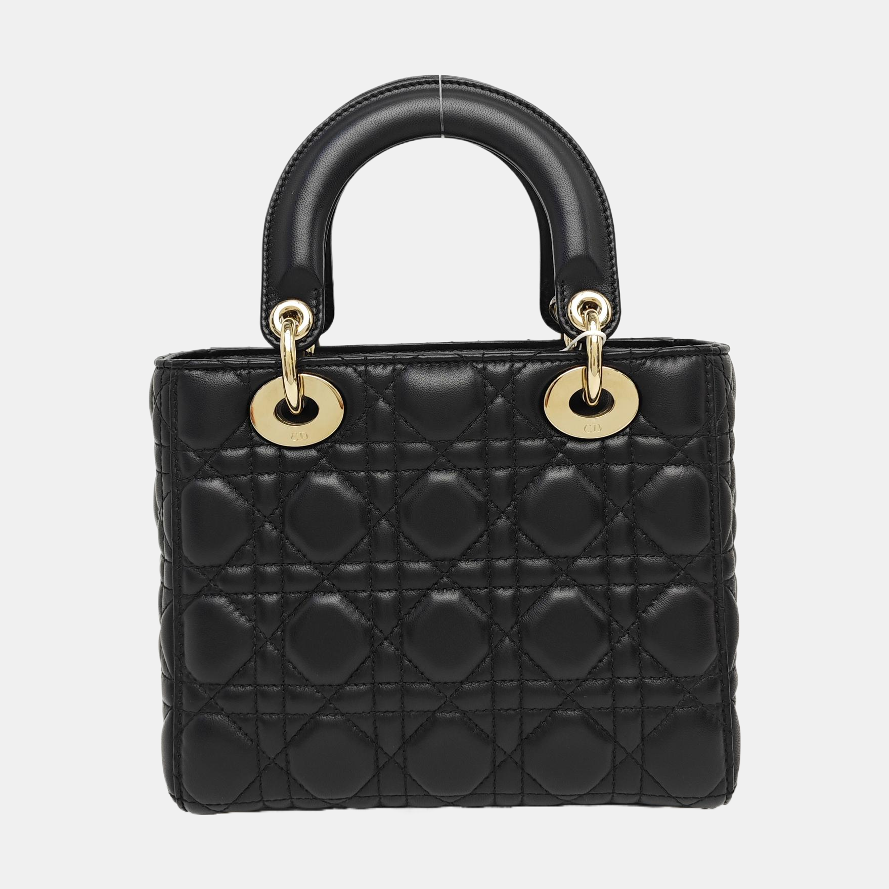Lady Dior Small Cannage Lambskin Black