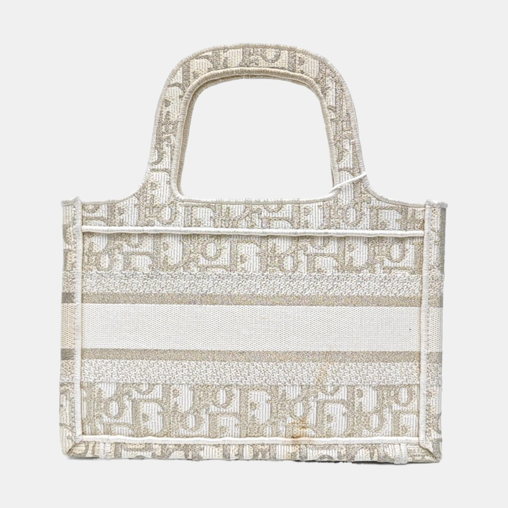 Book Tote Mini Oblique Canvas Gold