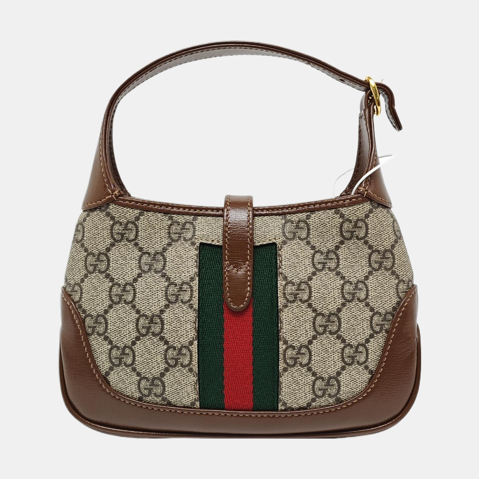 Authenticated pre-owned  Jackie 1961 Mini Monogram Coated Canvas Beige - Top Handle Bag at Looply