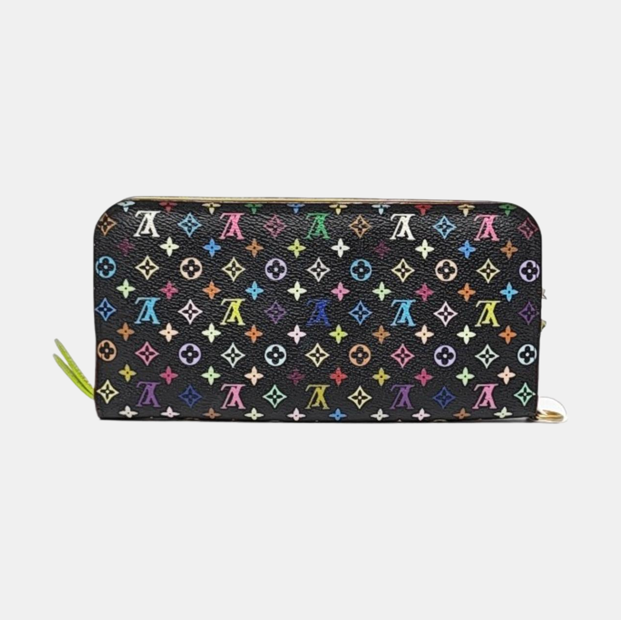 Cartera negra Insolite Monogram de lona revestida