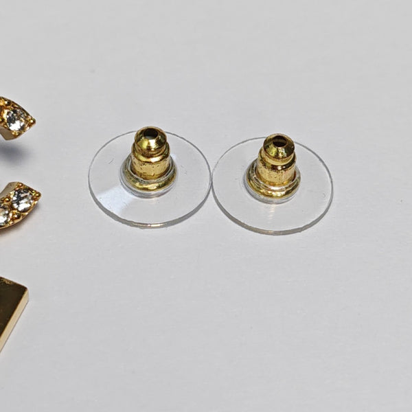 CC Logo Metal Gold Earrings