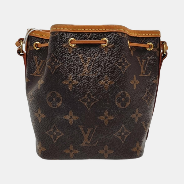 NÉONOÉ Nano Monogram Coated Canvas Brown