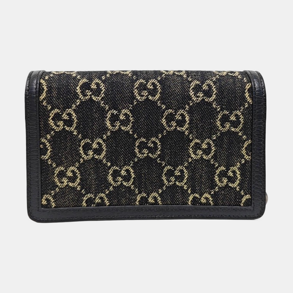 Dionysus Super Mini Monogram Denim Black