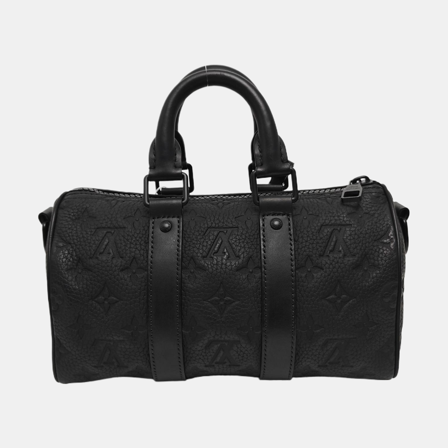 KEEPALL 25 Monogram Calfskin Black