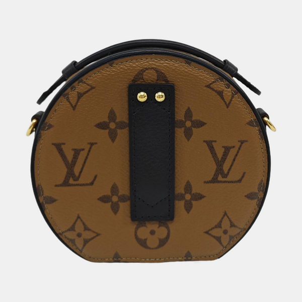BOITE CHAPEAU Mini Monogram Coated Canvas Brown
