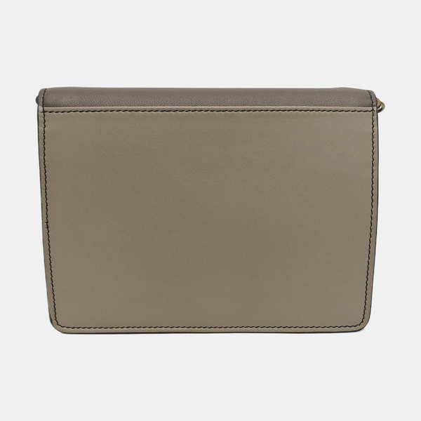 Chain Wallet Lambskin Gray