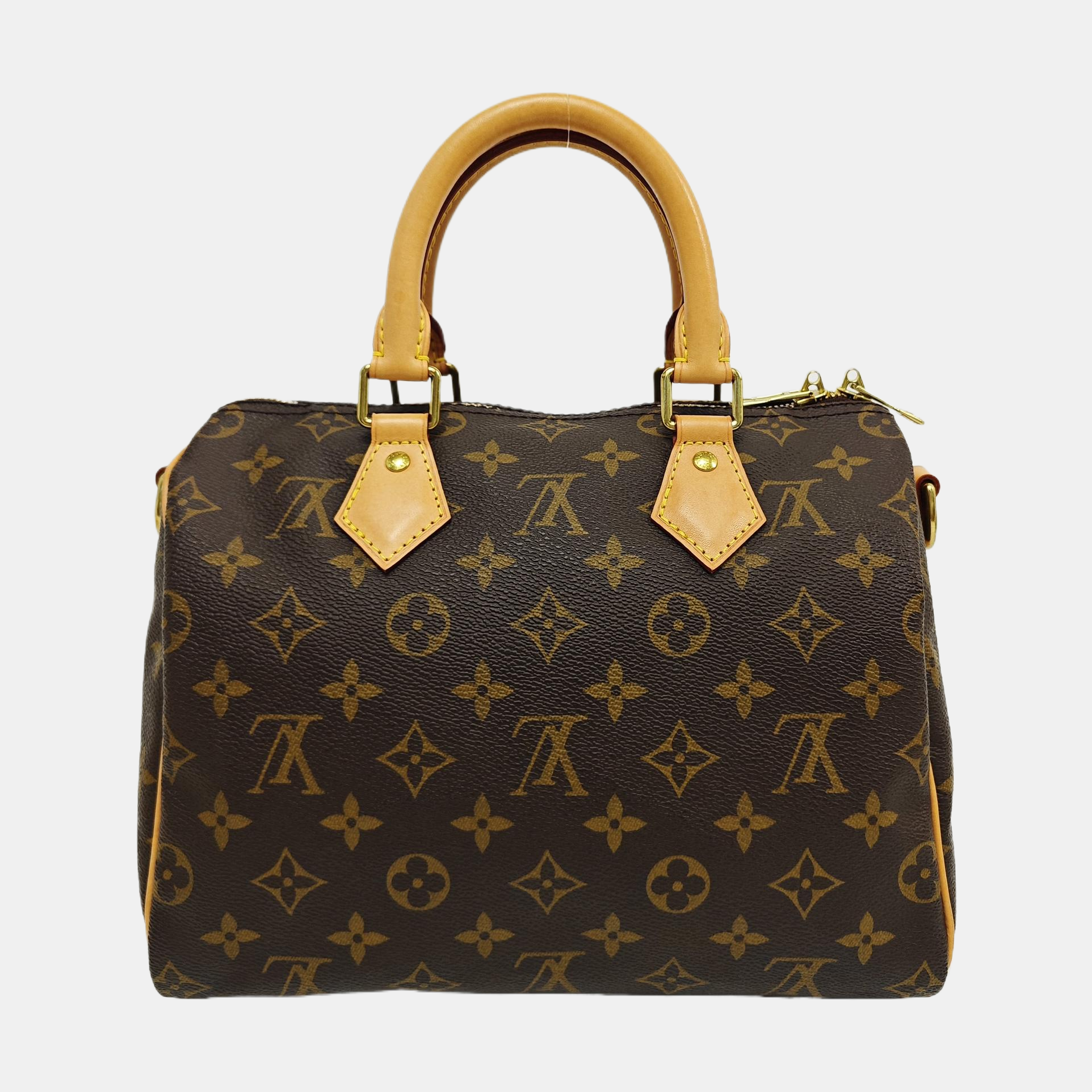 SPEEDY 25 Monogram Coated Canvas Brown