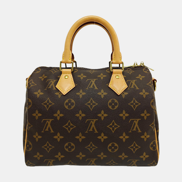 SPEEDY 25 Monogram Coated Canvas Brown