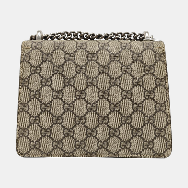 Dionysus Mini Monogram Coated Canvas Beige