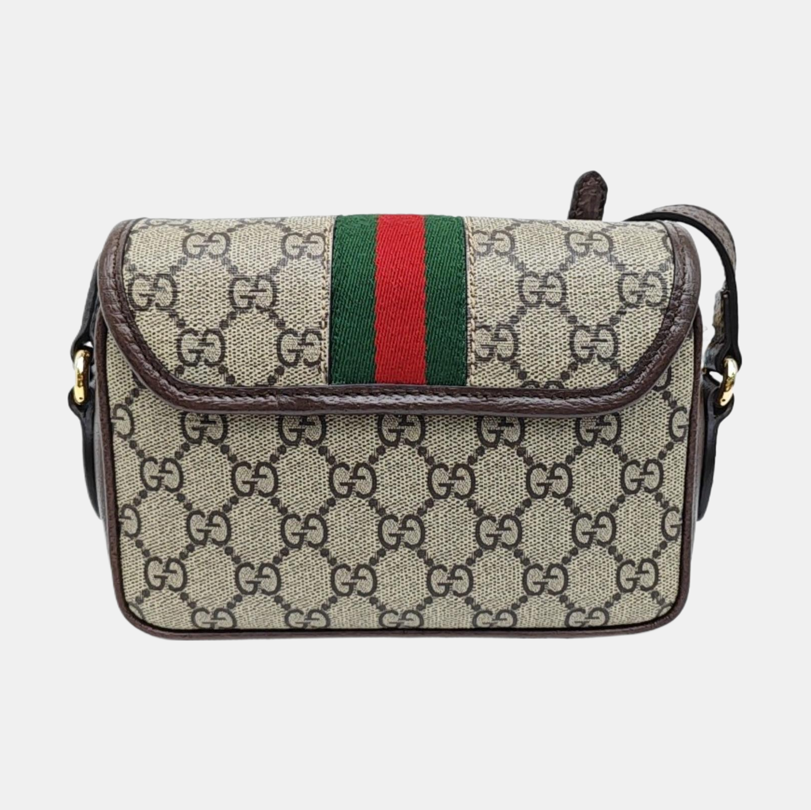 Monogram Coated Canvas Shoulder Bag Mini Beige