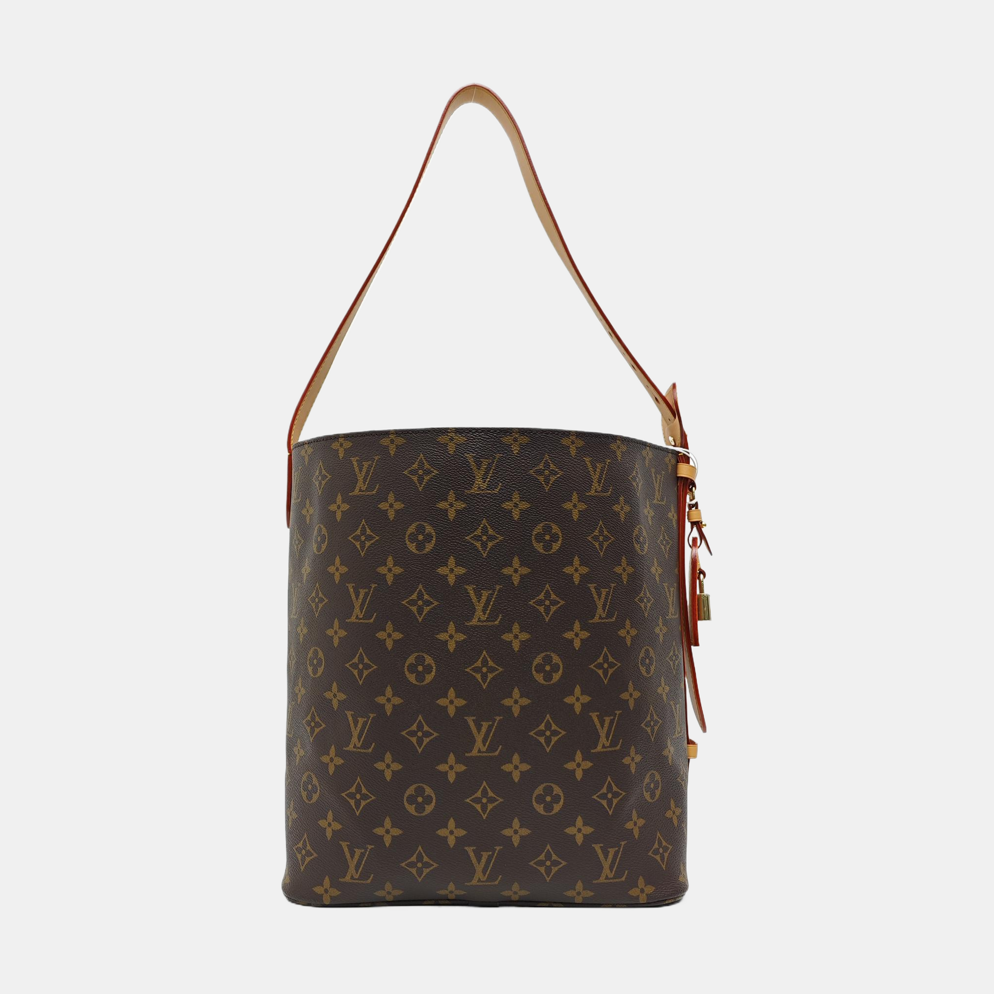ALL IN GM Monogram Coated Canvas Brown