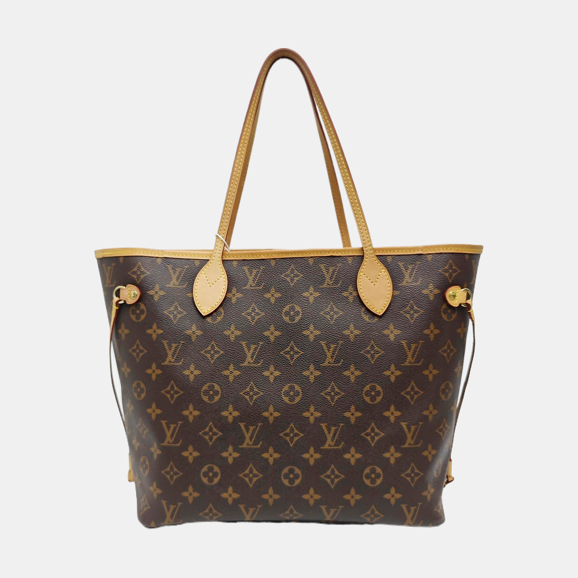 NEVERFULL MM Monogram Coated Canvas Brown