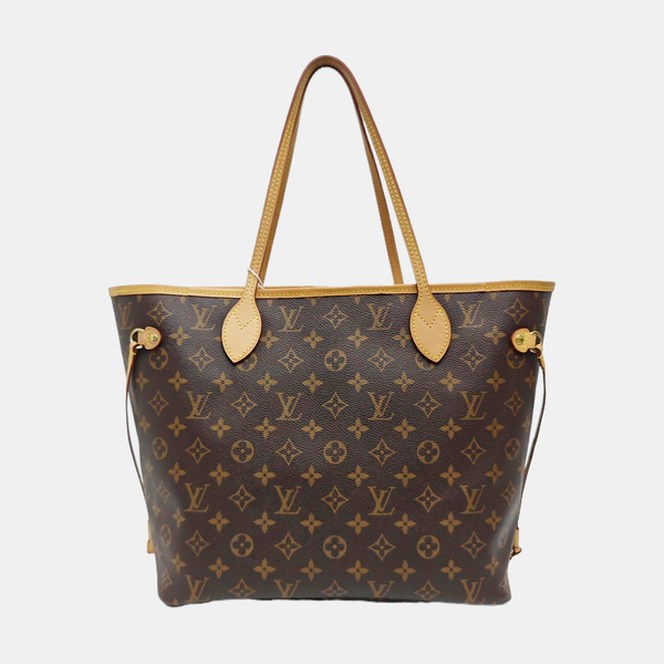 NEVERFULL MM Monogram Coated Canvas Brown