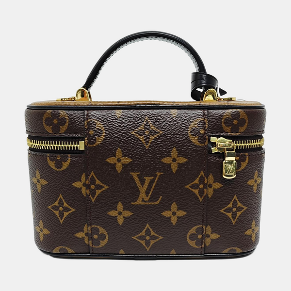 Vanity Chain Pouch Monogram Coated Canvas Brown