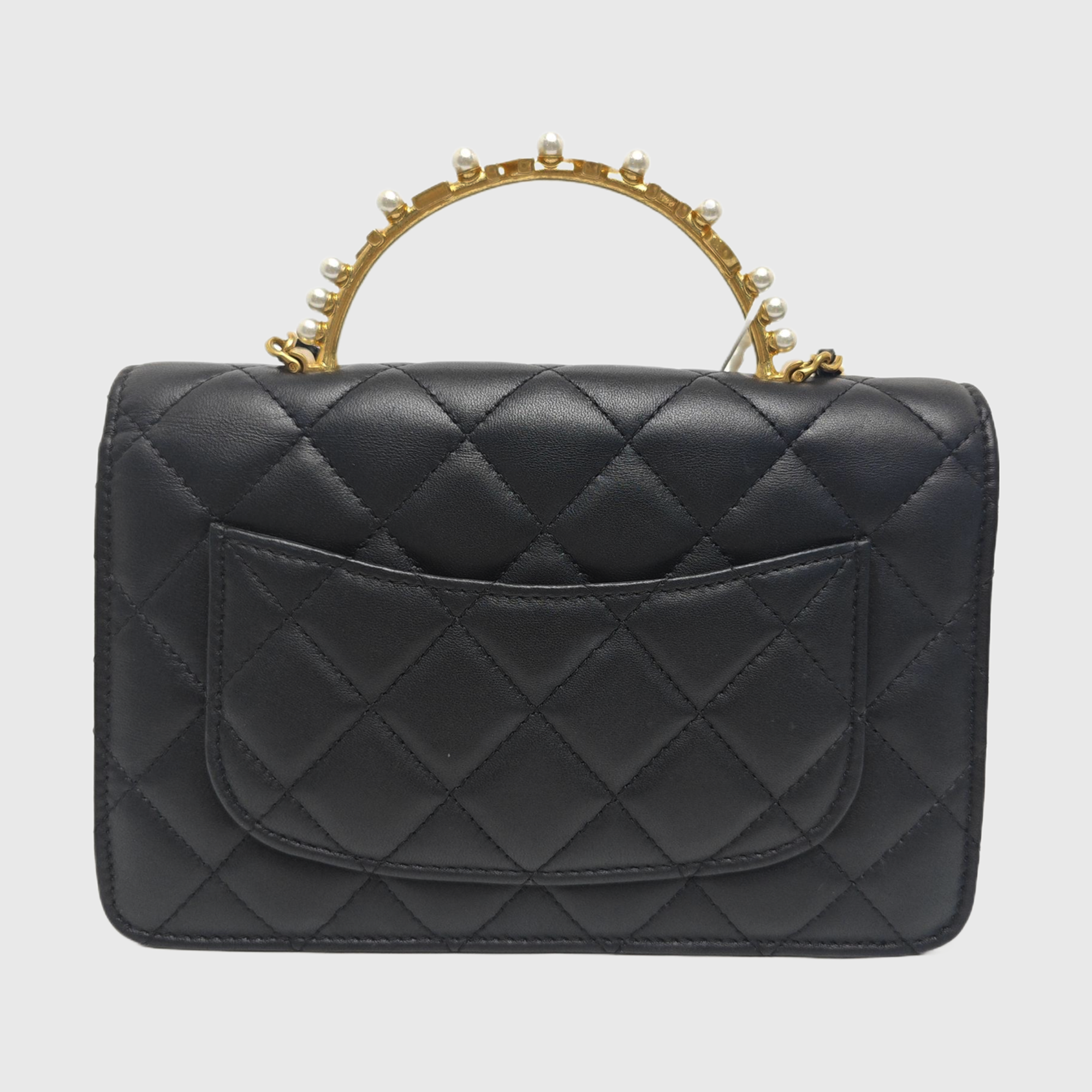 WOC Quilted Lambskin Black