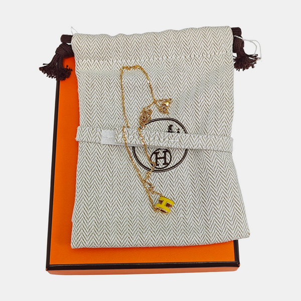 Pop H Metal Rose Gold Necklace