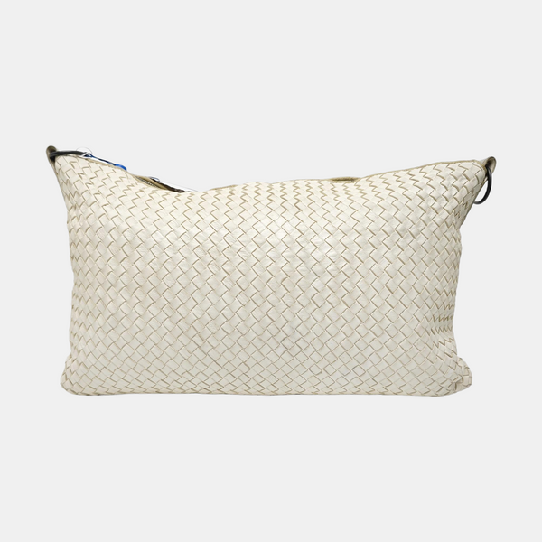 Leather Shoulder Bag White