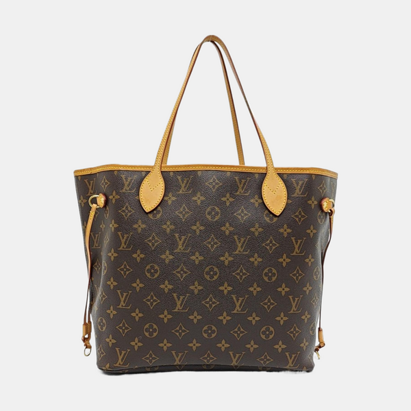 NEVERFULL MM Monogram Coated Canvas Brown