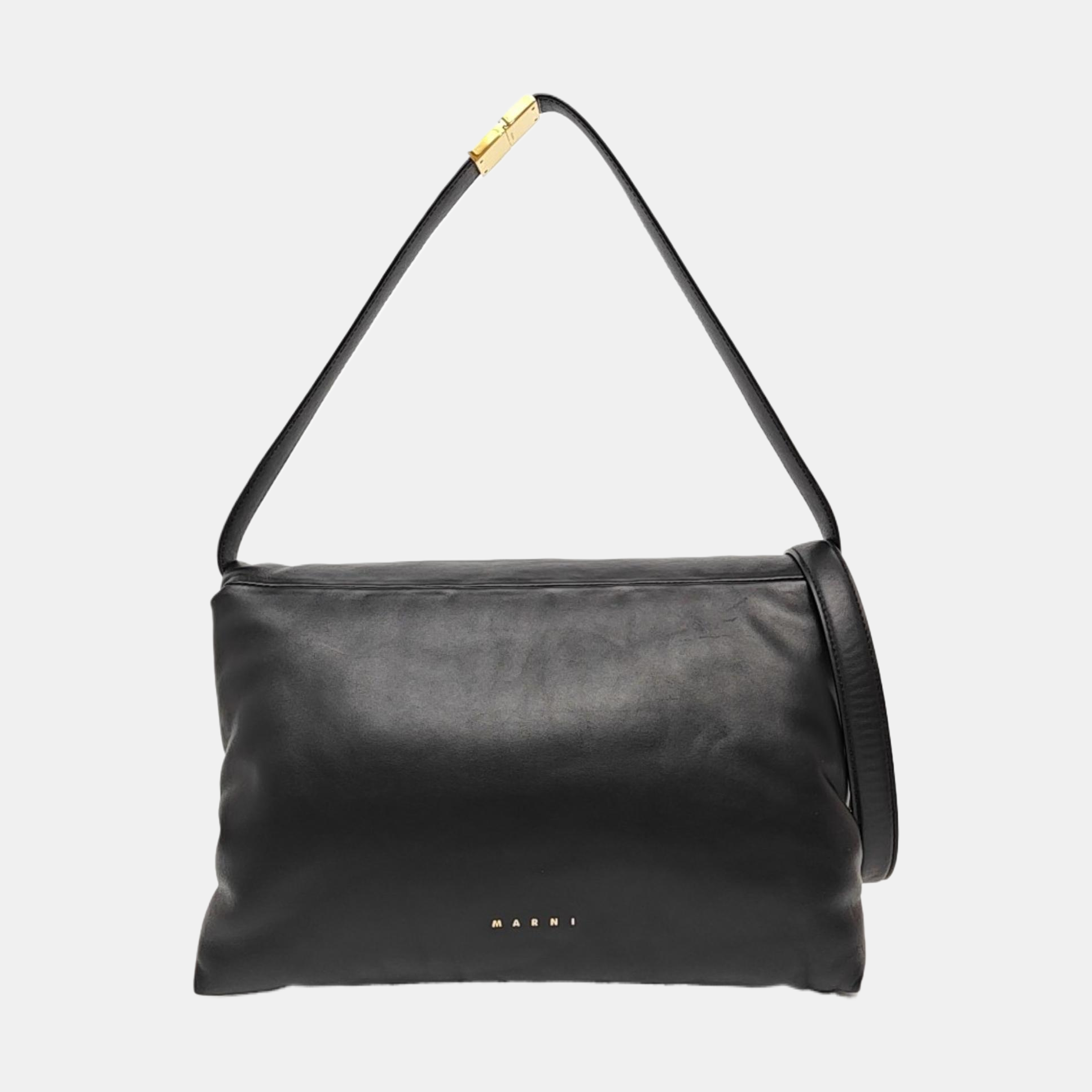 Calfskin Shoulder Bag Black