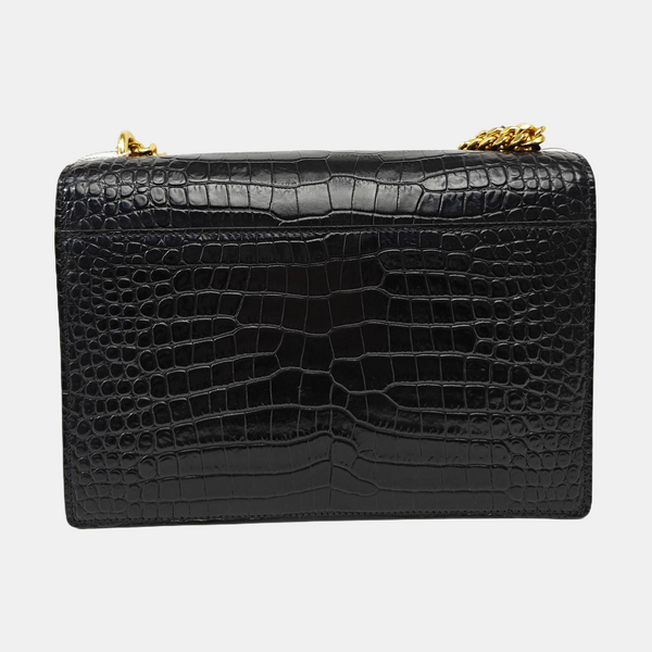 SUNSET Medium Calfskin Black