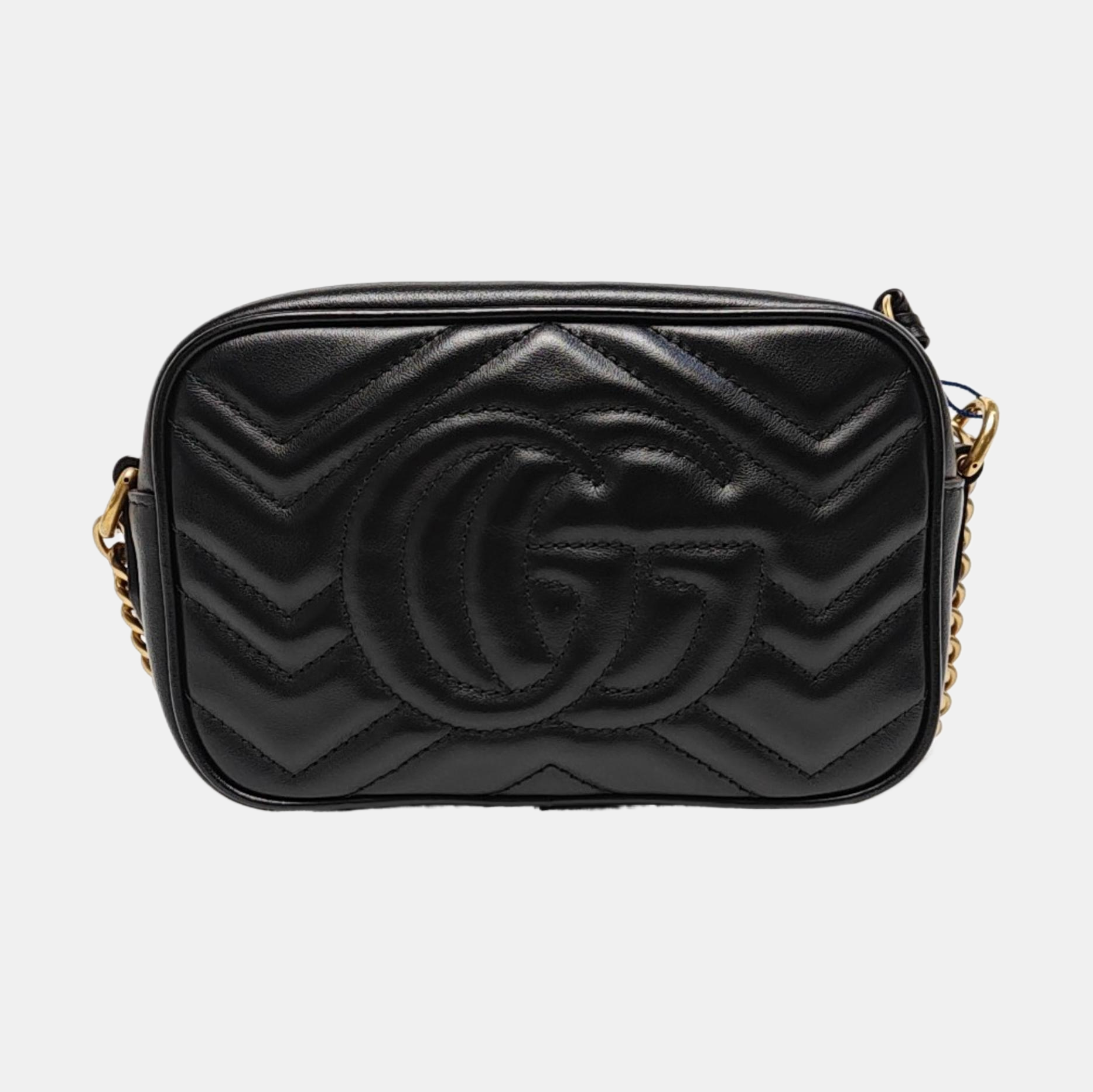 GG Marmont Mini Quilted Calfskin Black
