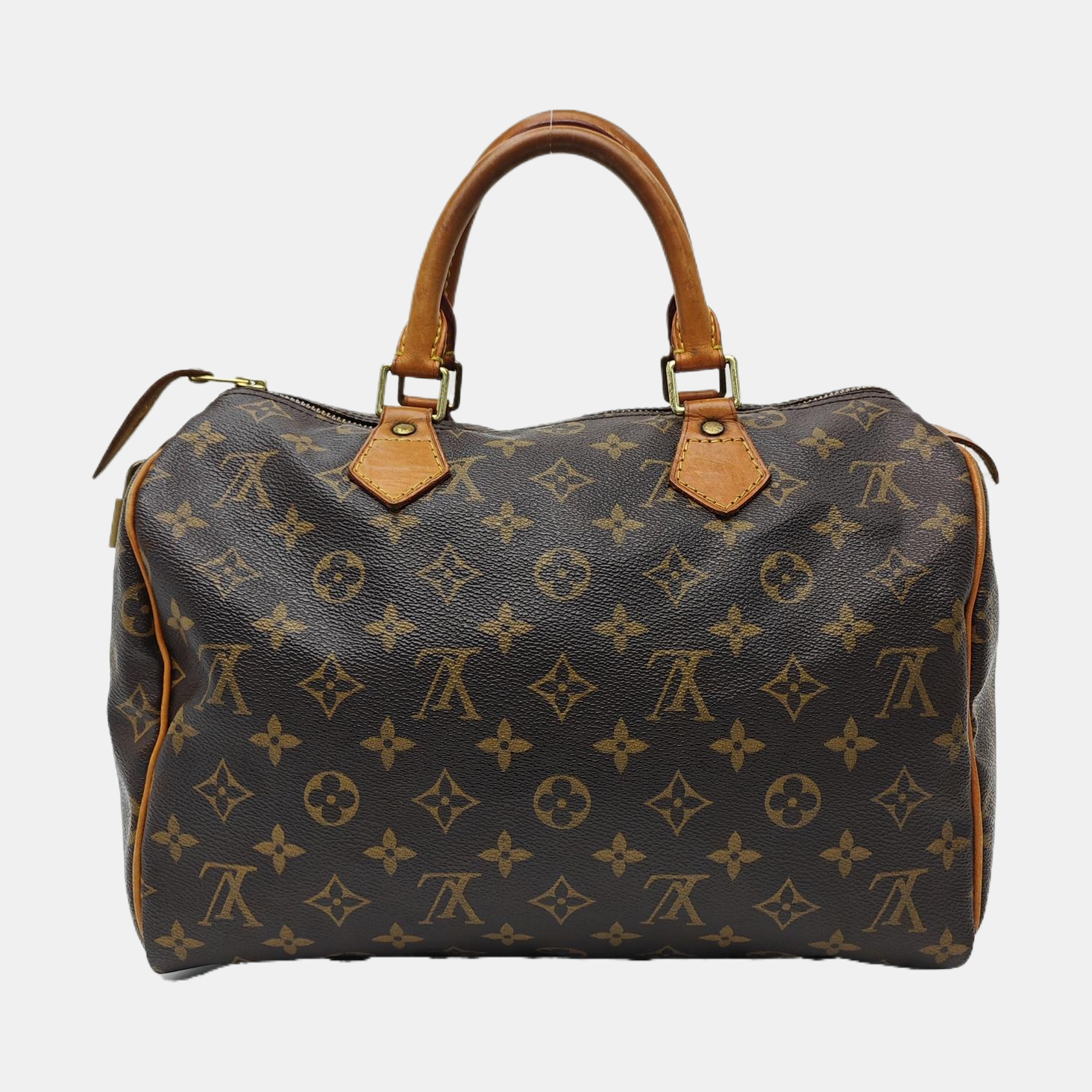 SPEEDY 30 Monogram Coated Canvas Brown
