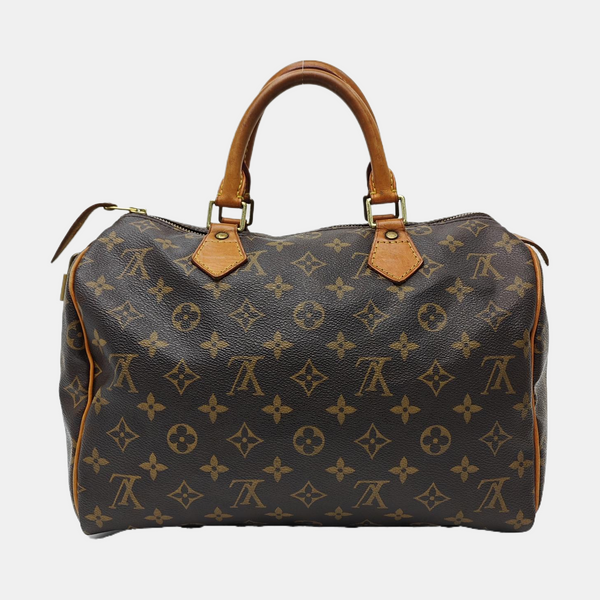 SPEEDY 30 Monogram Coated Canvas Brown