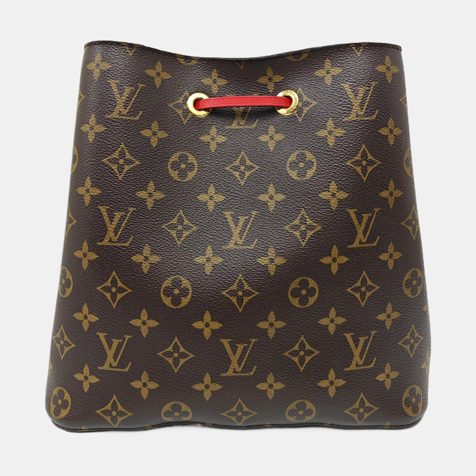 NÉONOÉ MM Monogram Coated Canvas Brown