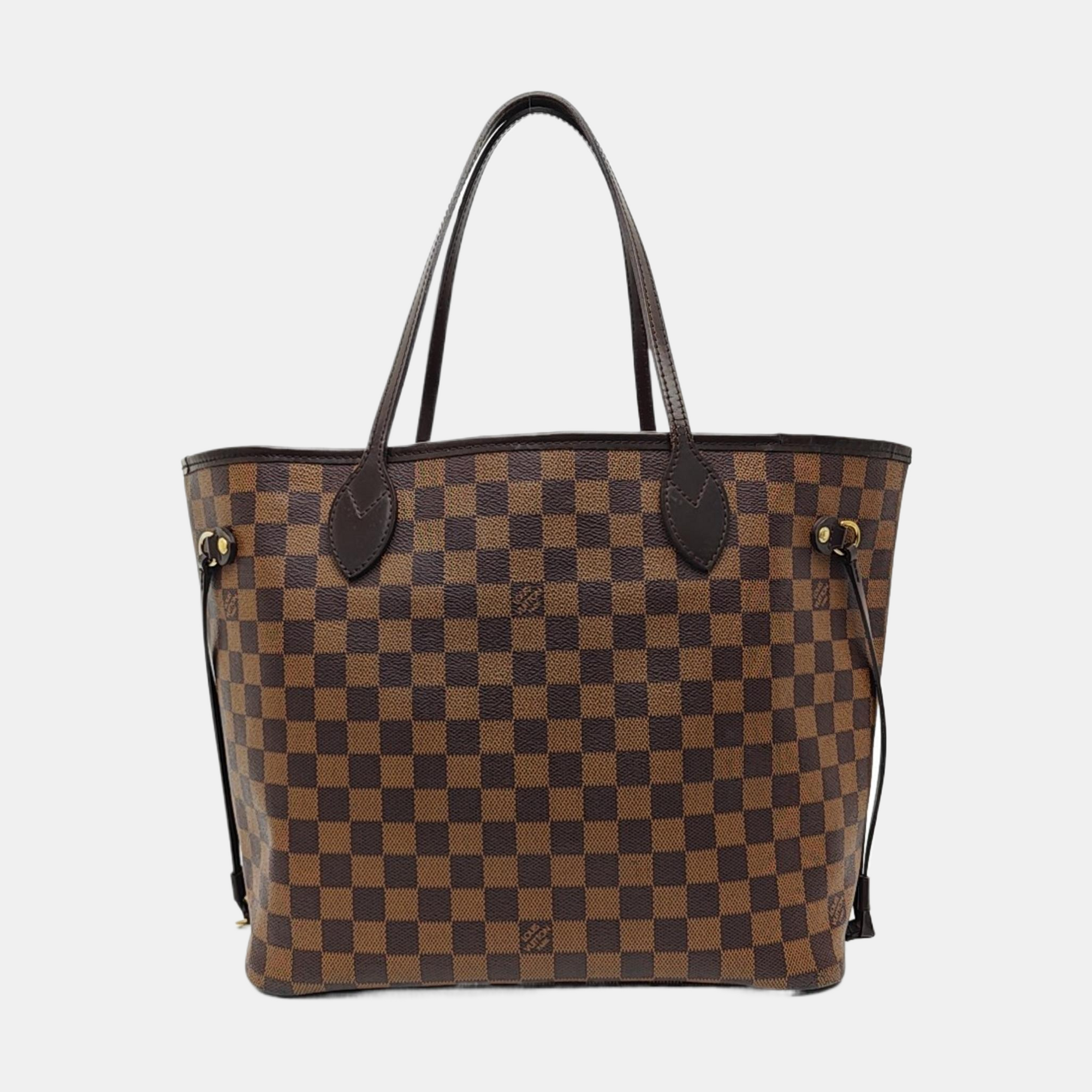 NEVERFULL MM Damier Ebene Coated Canvas Brown