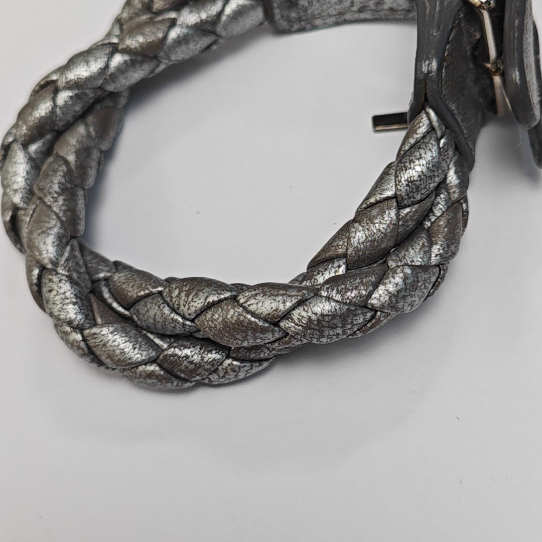 Leather Gray Bangle
