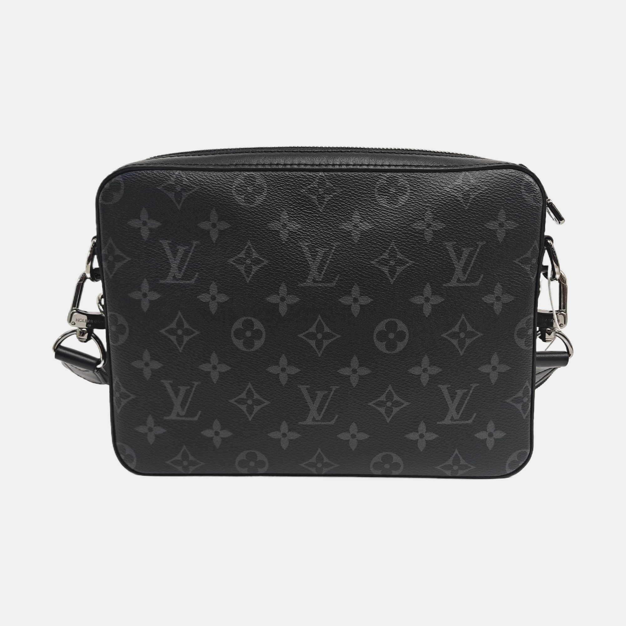 TRIO Monogram Coated Canvas Gray