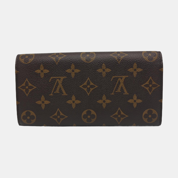 EMILIE Monogram Coated Canvas Brown Wallet