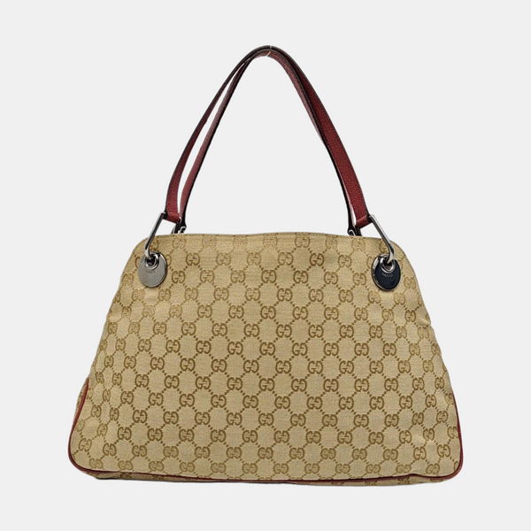 Monogram Canvas Top Handle Bag Brown