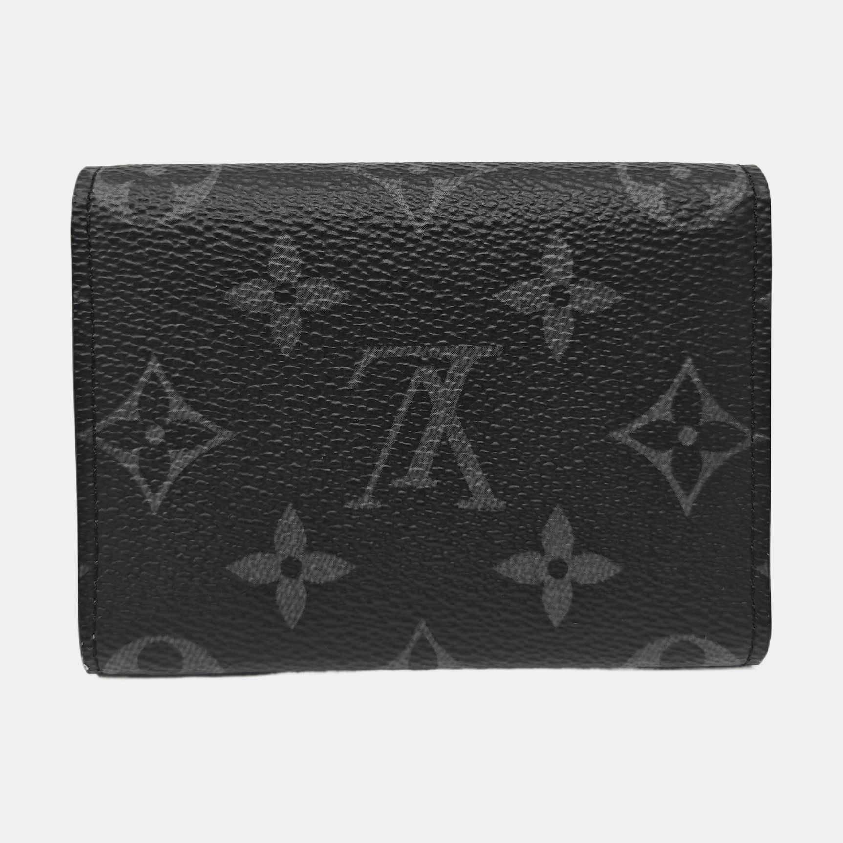 Monogram Coated Canvas Card Holder Black
