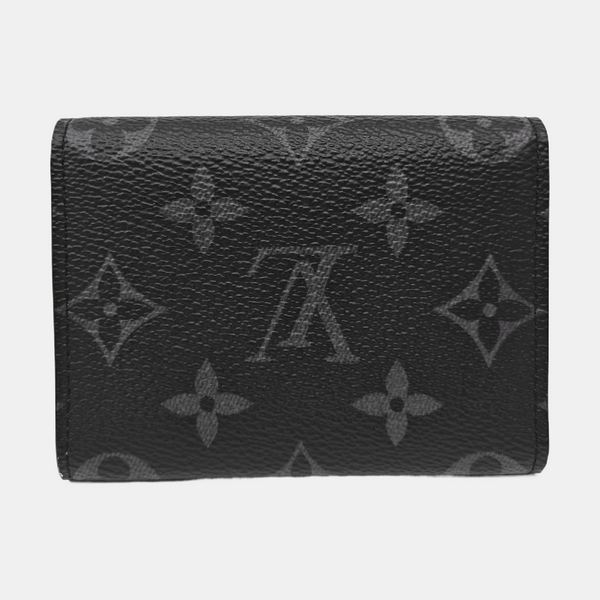 Monogram Coated Canvas Card Holder Black