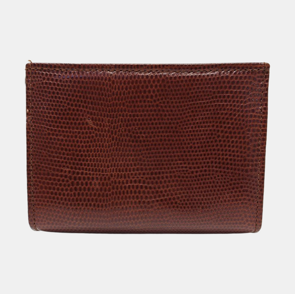 Ginny Calfskin Brown Coin Purse