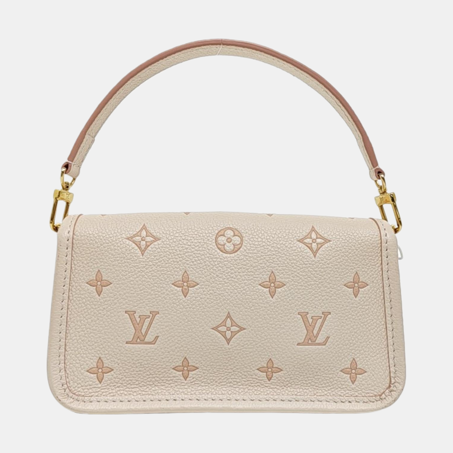 DIANE Nano Monogram Calfskin White