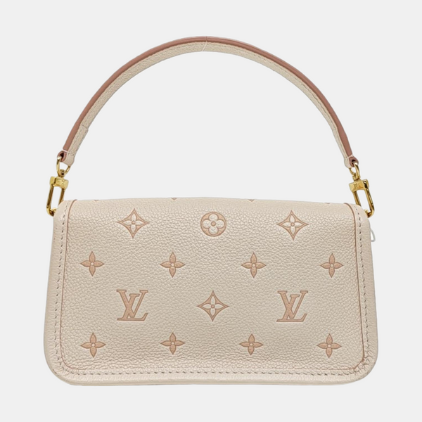 DIANE Nano Monogram Calfskin White