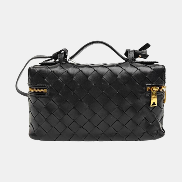 Calfskin Shoulder Bag Black