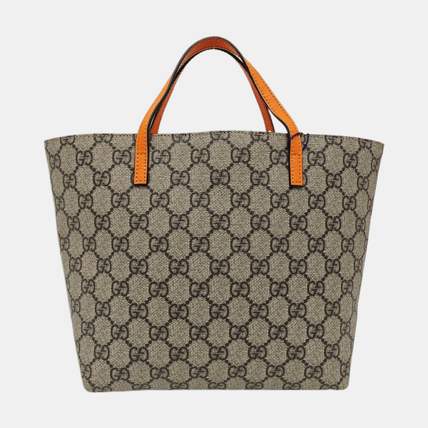 Children’s GG Bucket Monogram Coated Canvas Beige