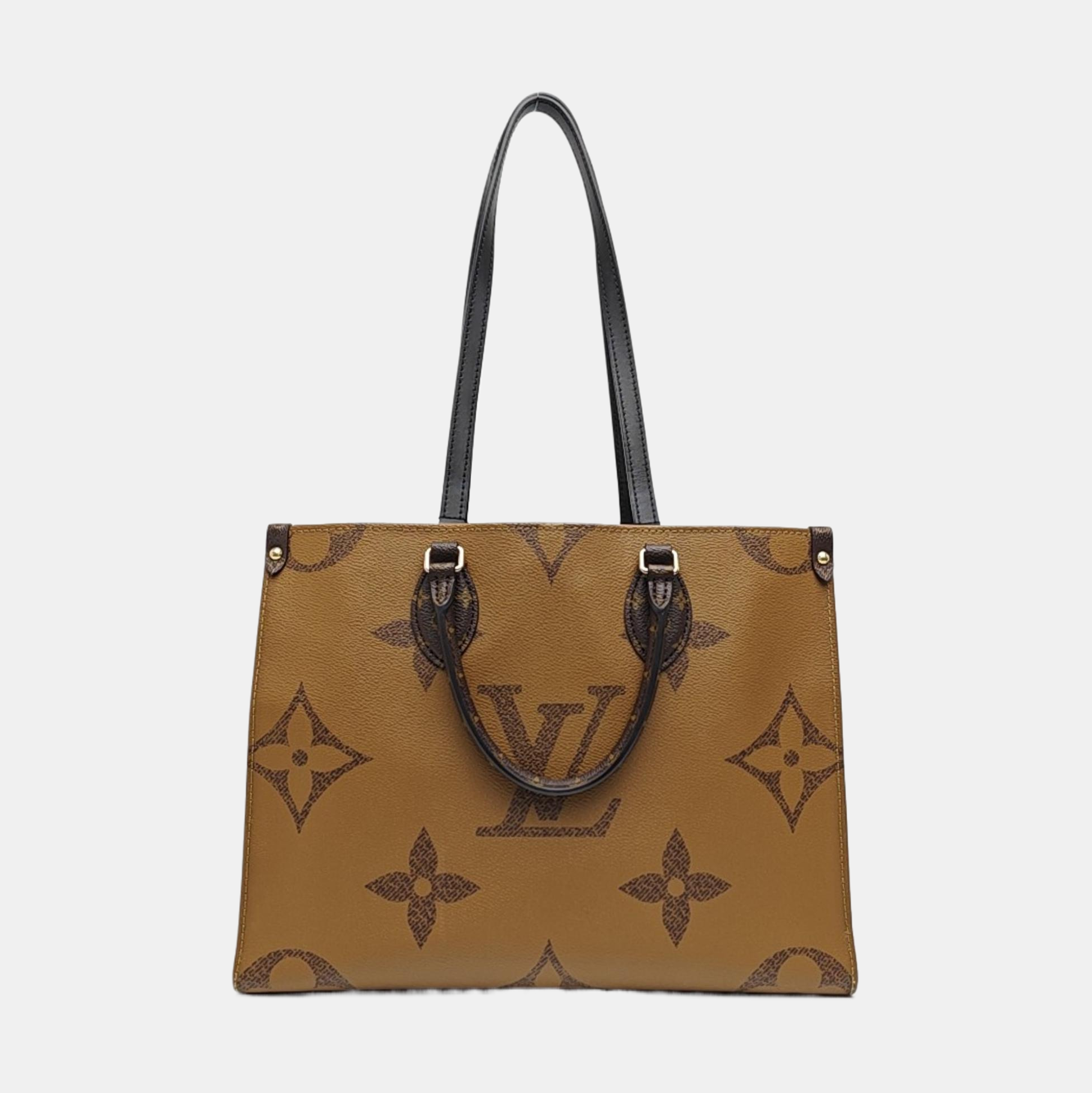 ONTHEGO MM Monogram Coated Canvas Brown