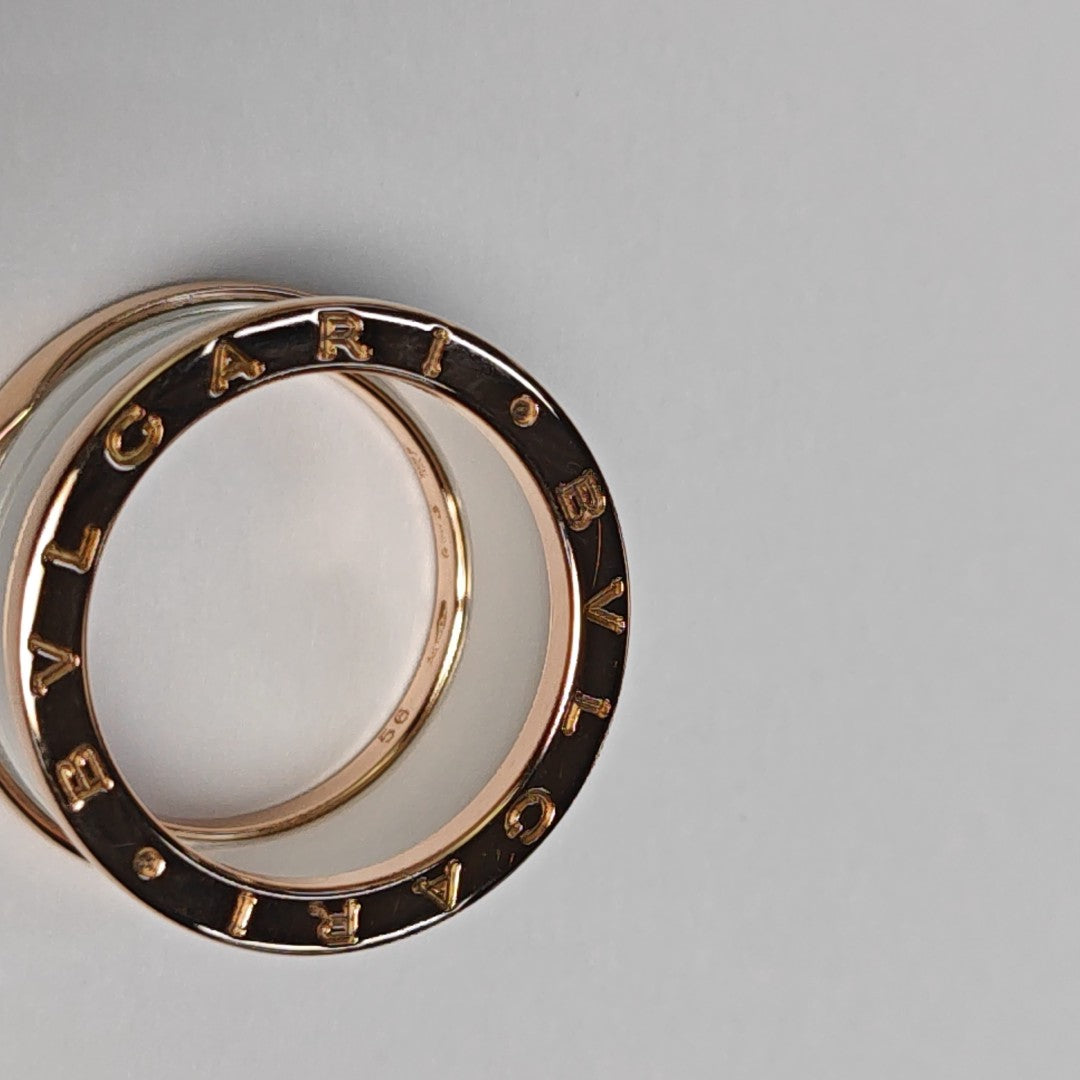 B.ZERO1 18k Rose Gold Ring EU 56