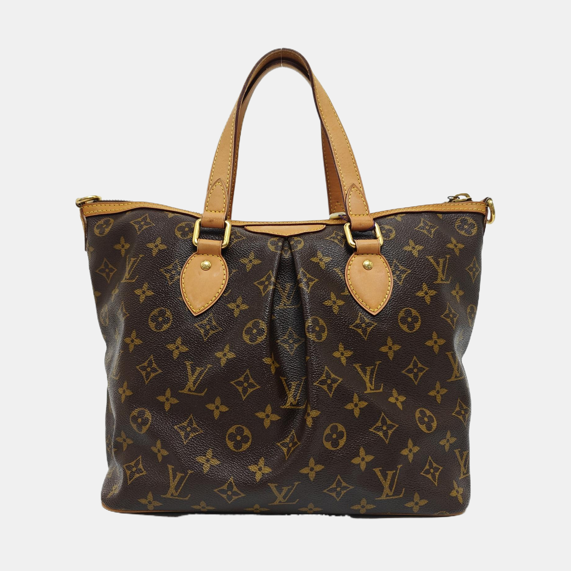 PALERMO PM Monogram Coated Canvas Brown