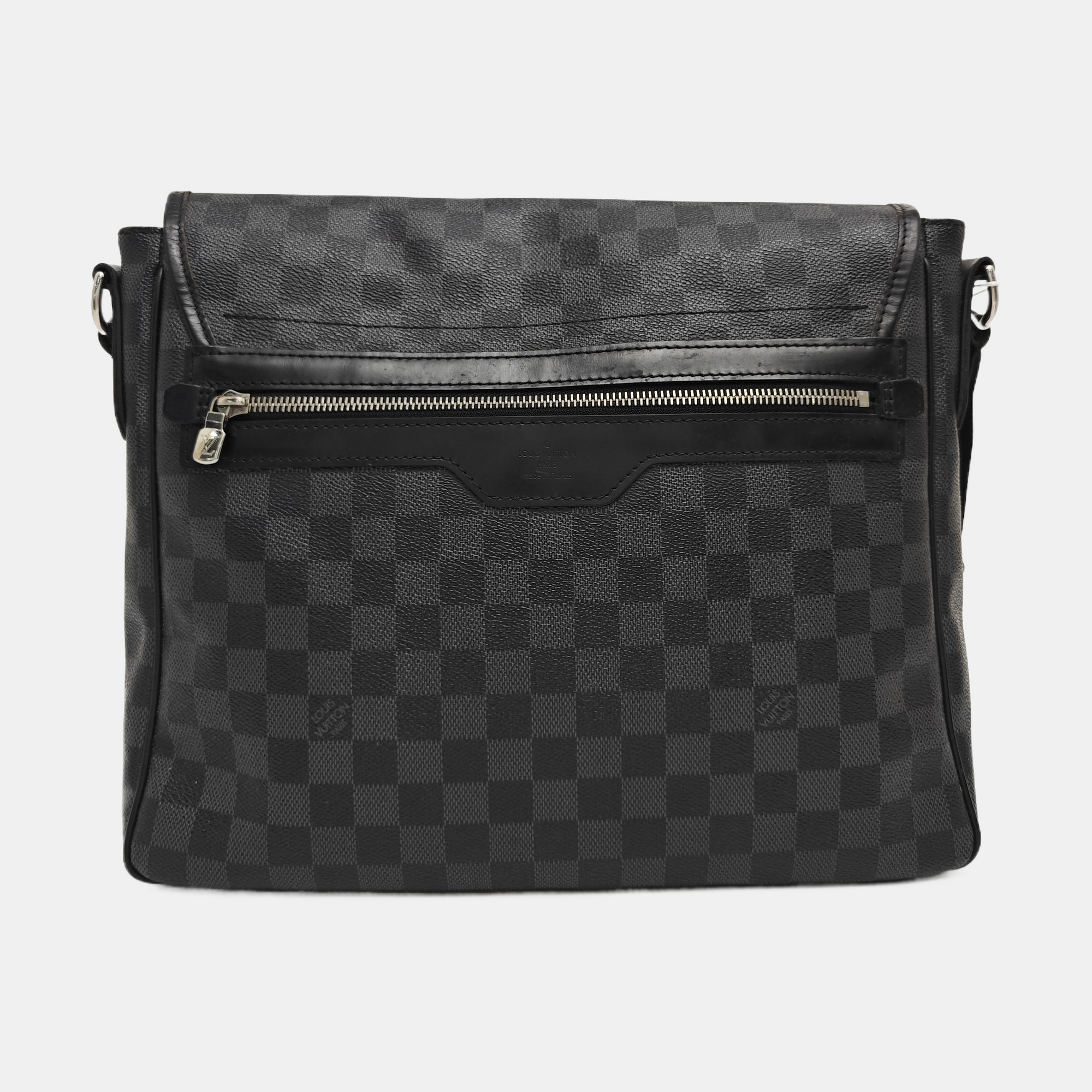 DANIEL Damier Graphite Coated Canvas Gray