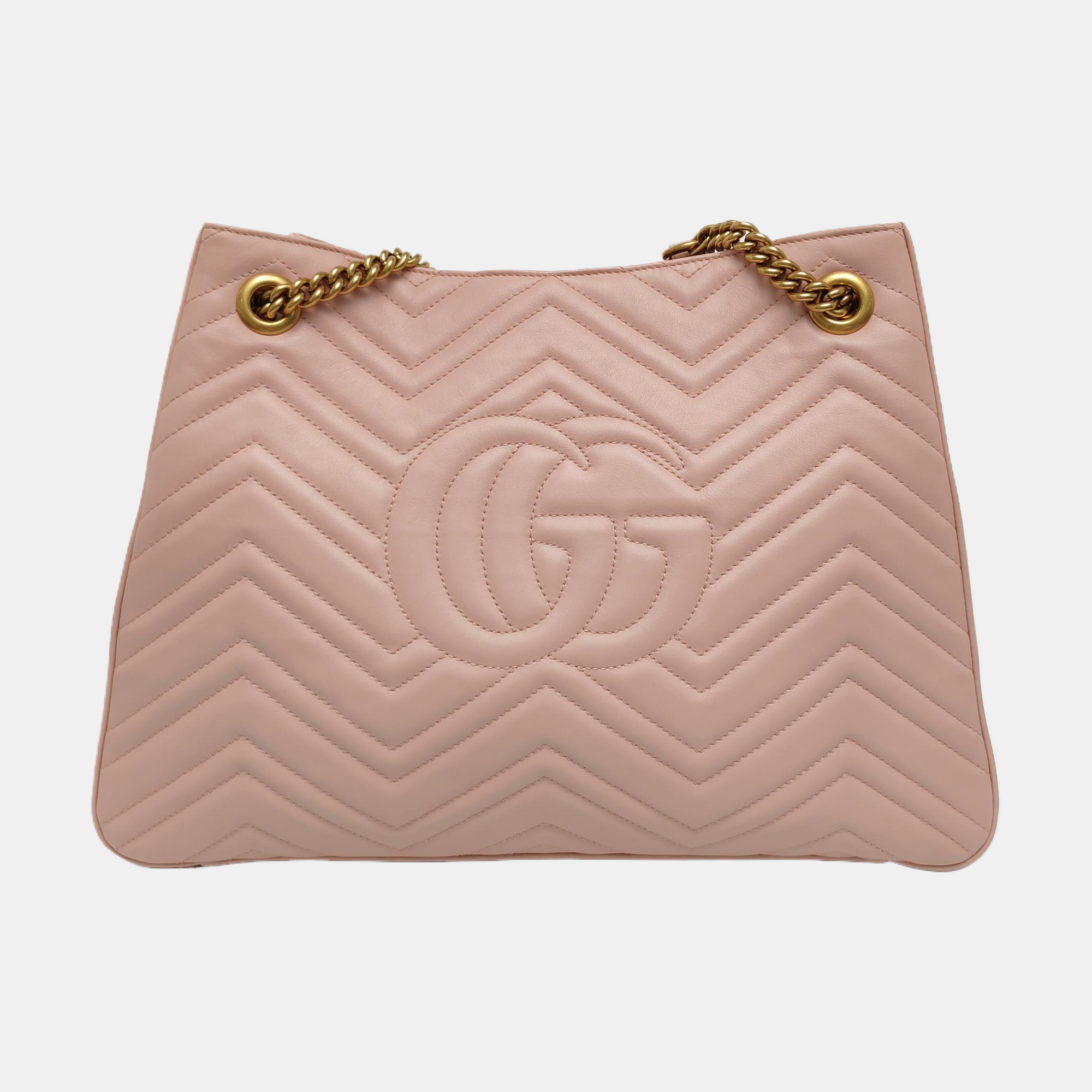 GG Marmont Quilted Calfskin Pink