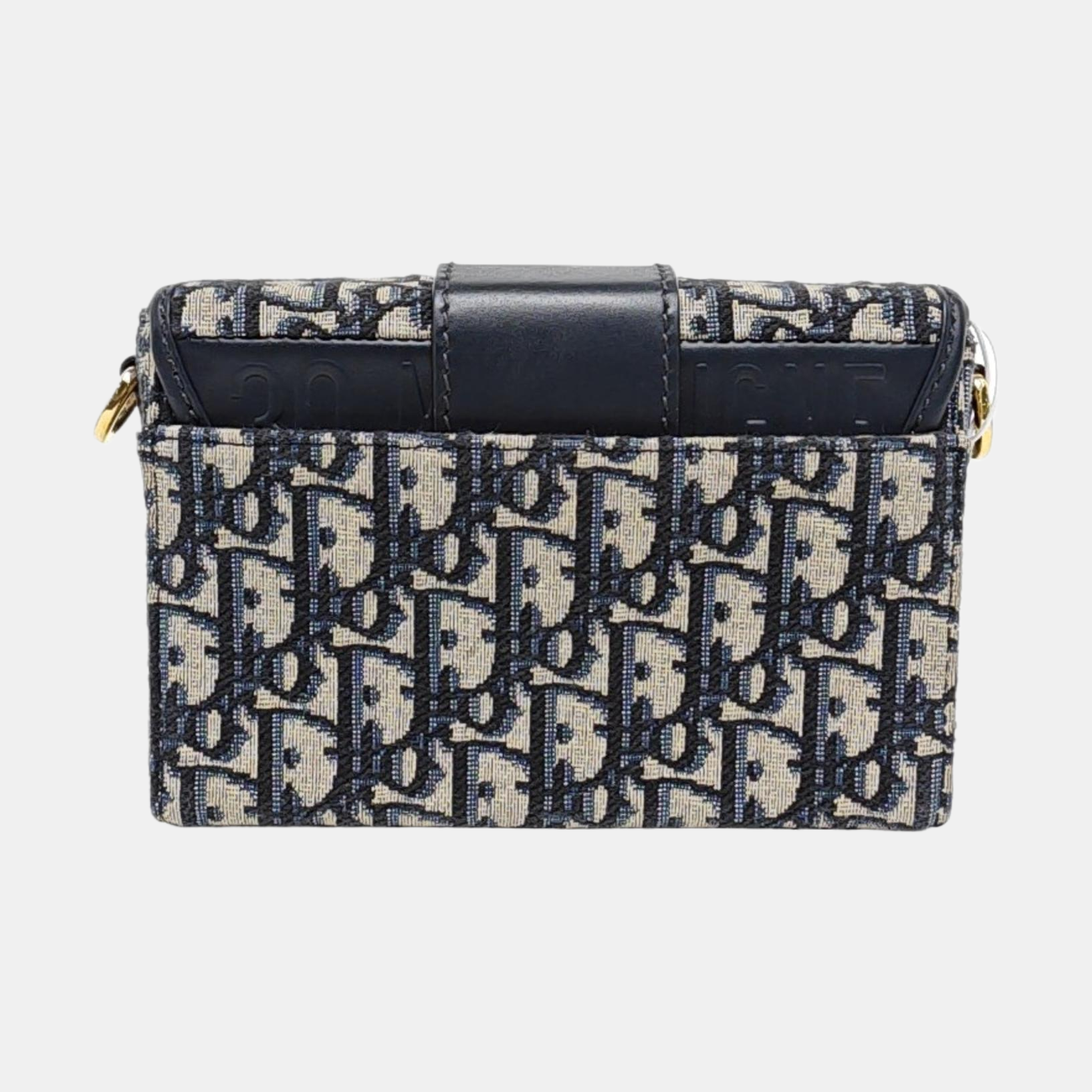 30 Montaigne Mini Oblique Canvas Blue