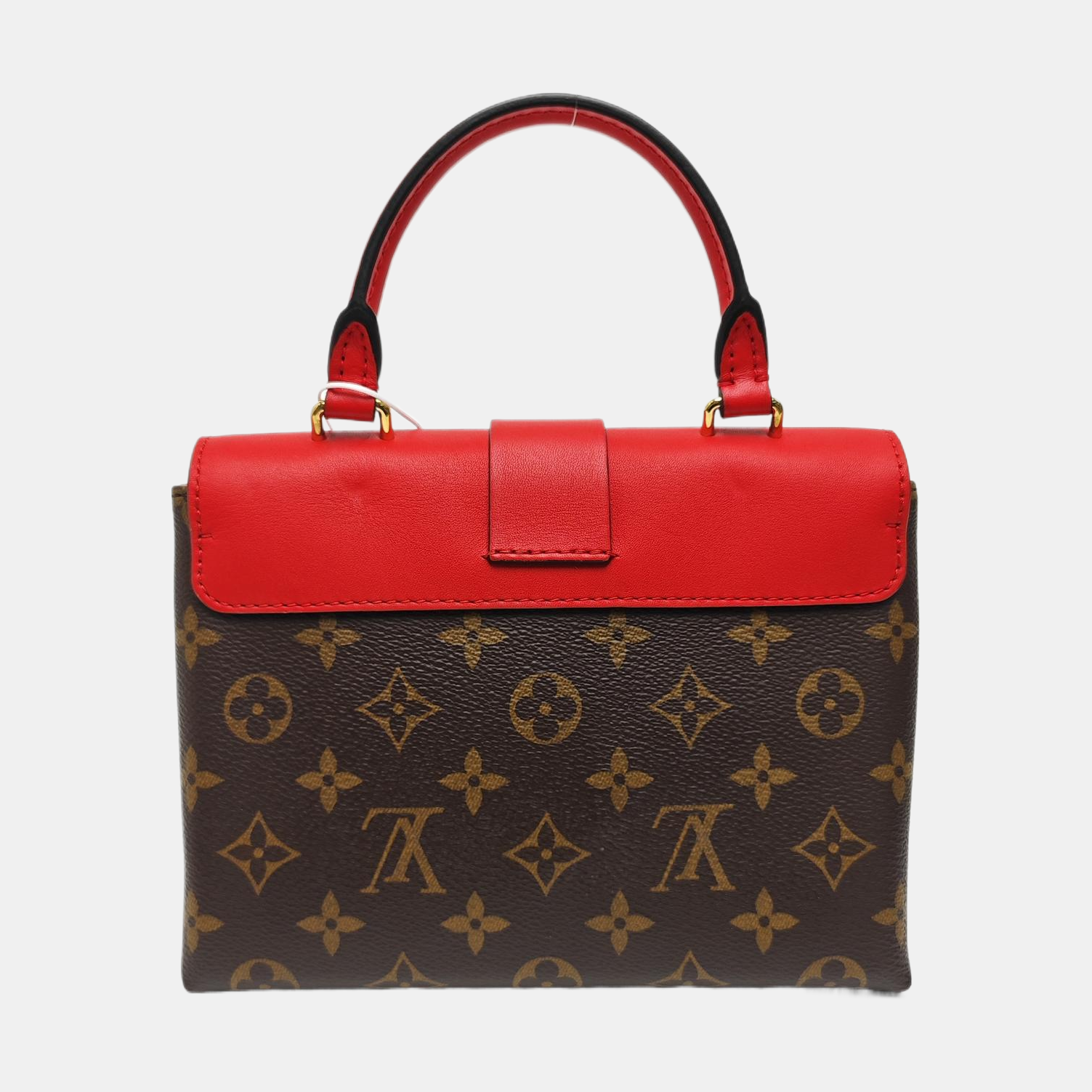 LOCKY BB Monogram Coated Canvas Red