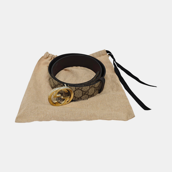 Leather Belt Beige