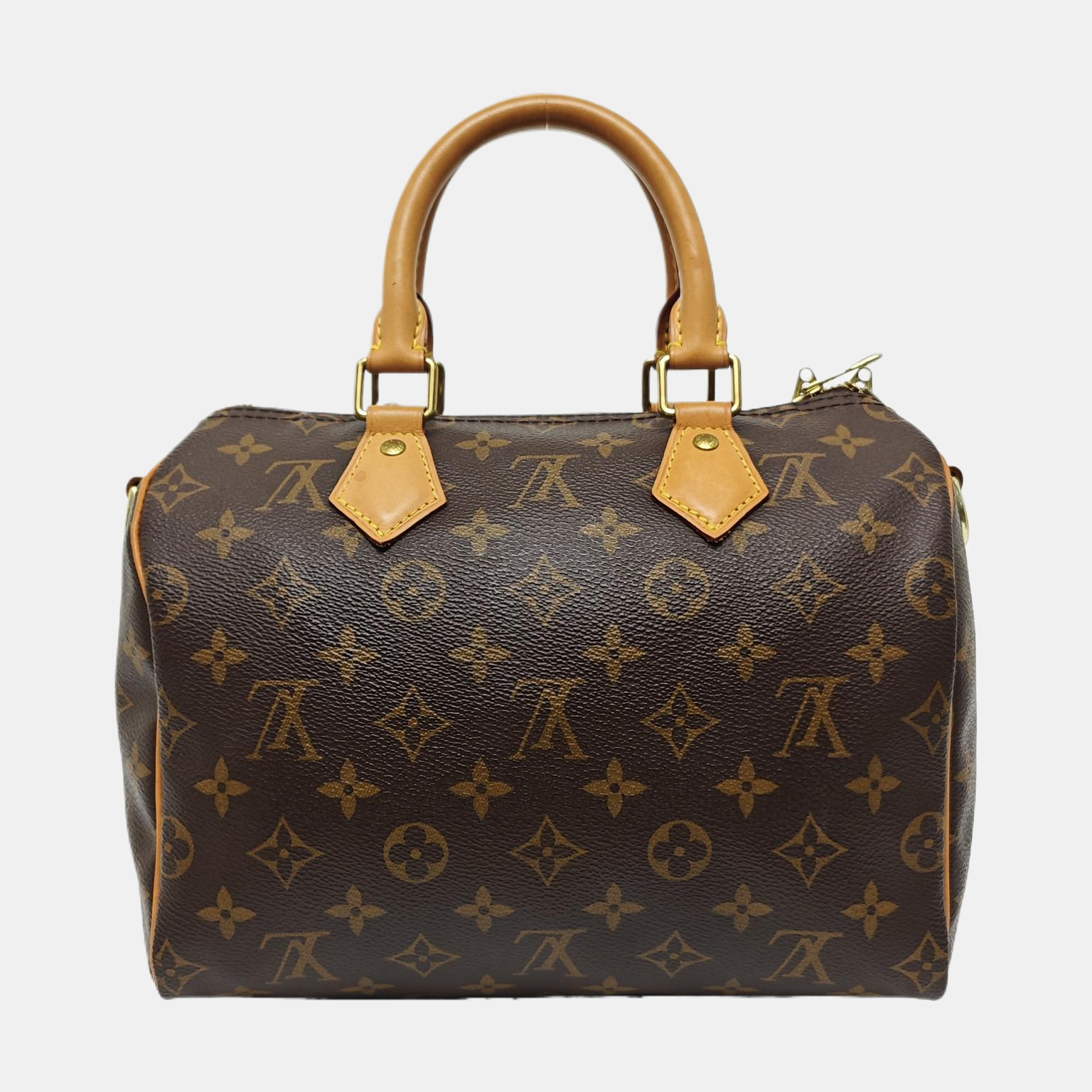 SPEEDY 25 Monogram Coated Canvas Brown
